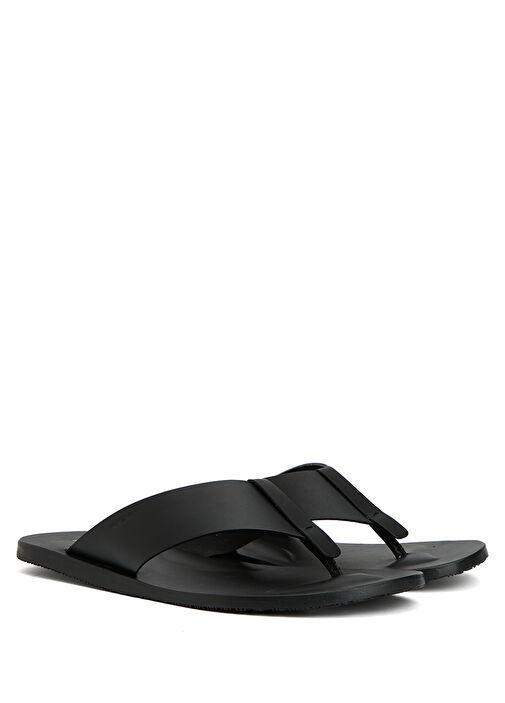 Bastian Siyah Erkek Deri Terlik - Görsel 3