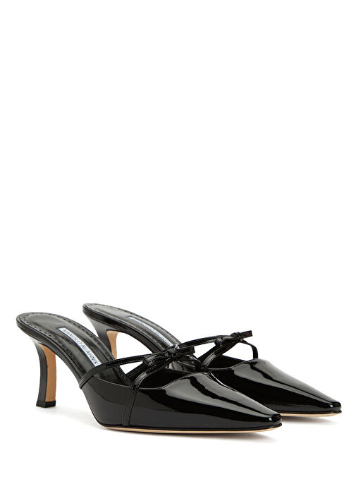 Siyah Kadın Deri Terlik - Görsel 3