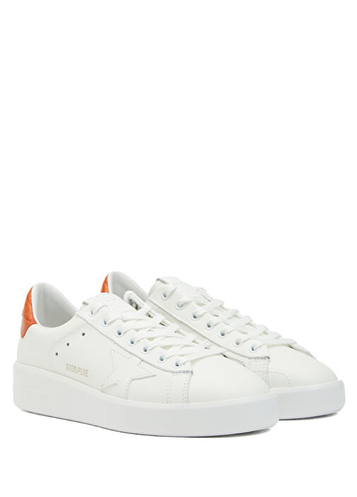 Pure Turuncu Beyaz Kadın Deri Sneaker - Görsel 3