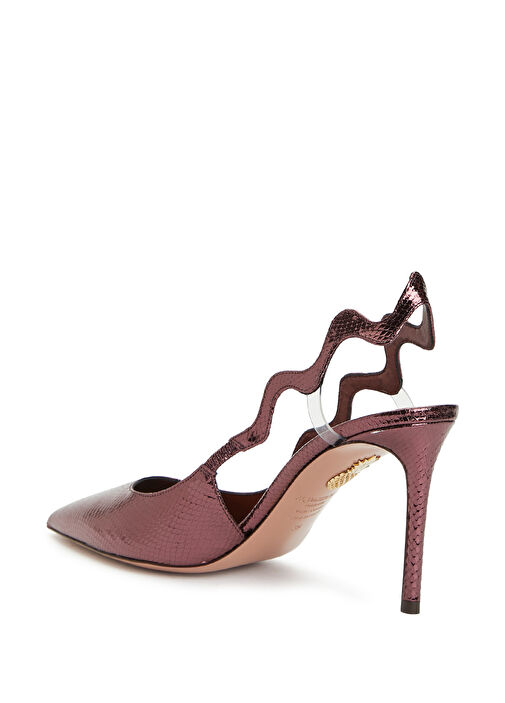 Artiste Bordo Deri Topuklu Ayakkabı - Görsel 4