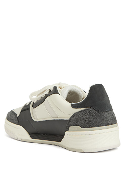 Bej Siyah Erkek Deri Sneaker - Görsel 4