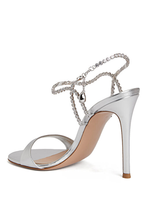 Silver Deri Sandalet - Görsel 4