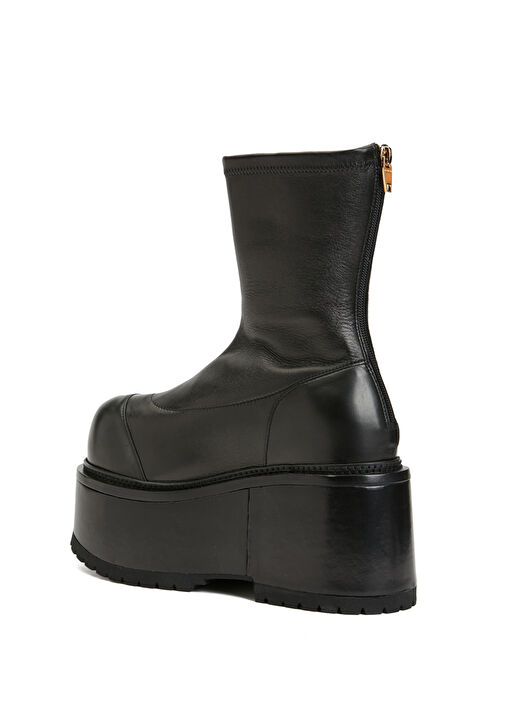 Siyah Kadın Deri Bot - Görsel 4
