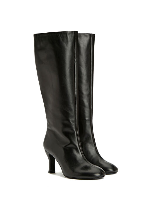 Siyah Kadın Deri Çizme - Görsel 3