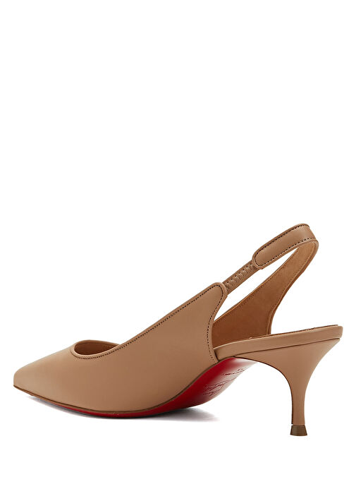 Sporty Kate Nude Deri Topuklu Ayakkabı - Görsel 4