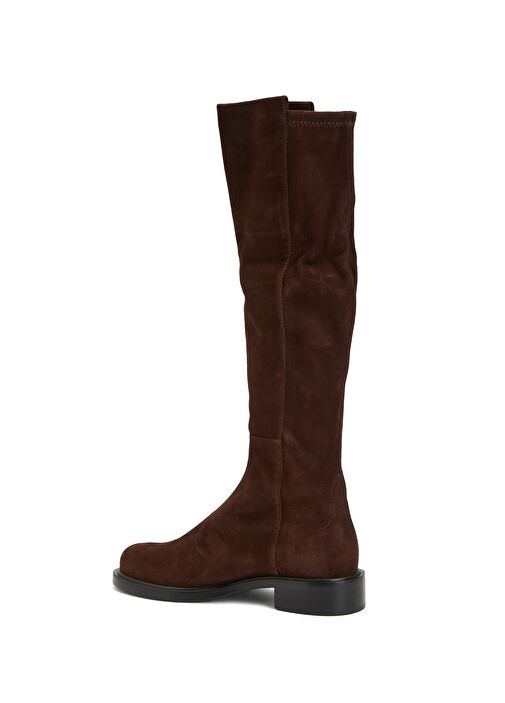 Kahverengi Kadın Deri Çizme - Görsel 4