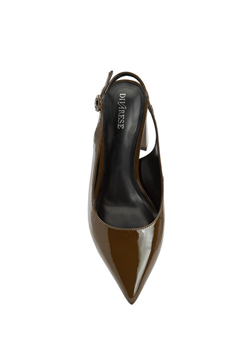 Haki Bantlı Topuklu Ayakkabı - Görsel 5