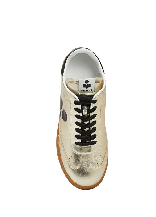 Gold Siyah Kadın Deri Sneaker - Görsel 5