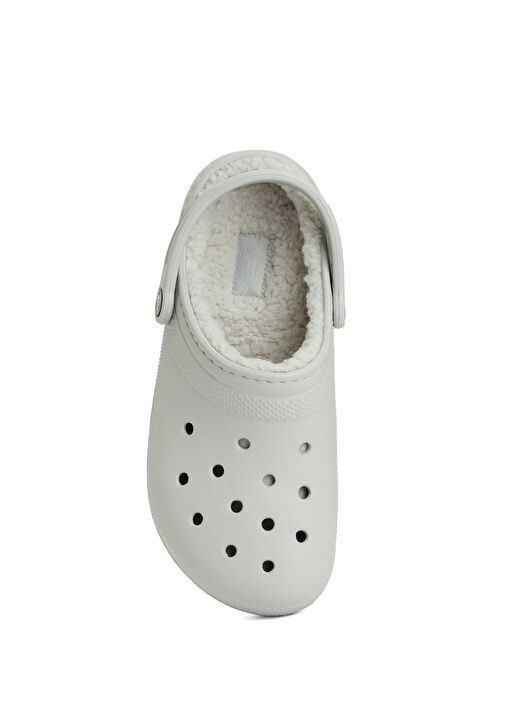 Classic Lined Clog Gri Kadın Terlik - Görsel 5