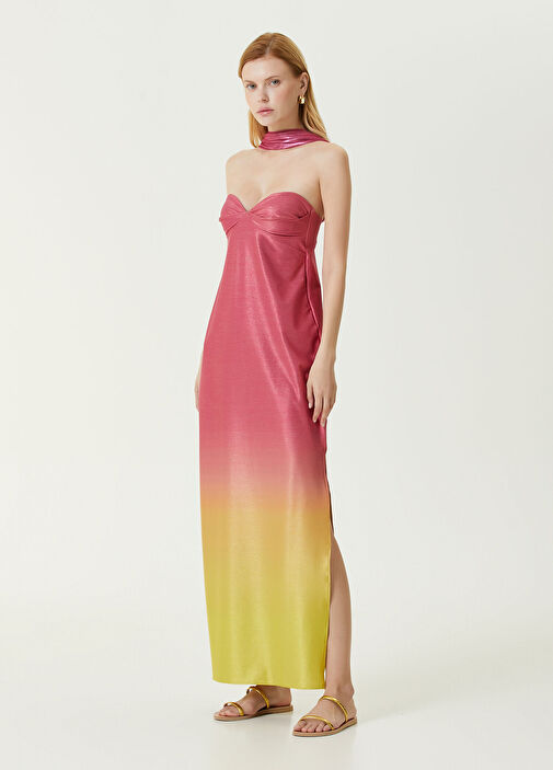 knee length dresses for ladies Short Sleeve Round Neck Maxi Dress main image 1
