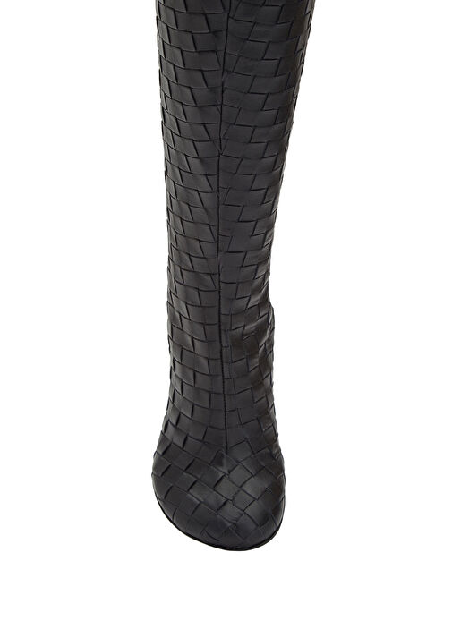 Bottega Veneta Siyah Bottega Veneta Deri Kadın Çizme