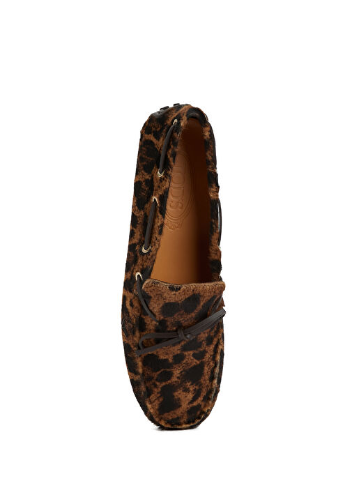Leopar Kadın Deri Loafer - Görsel 5