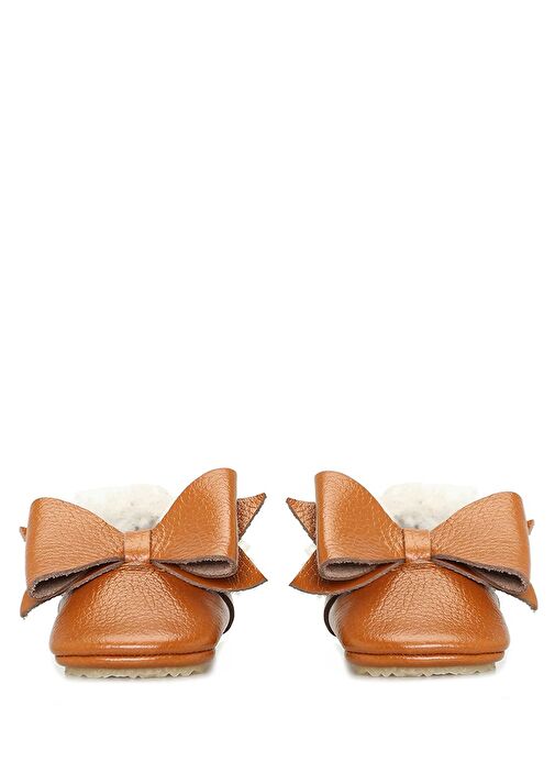 Elain Taba El Yapımı Unisex Bebek Deri Ayakkabı - Görsel 4
