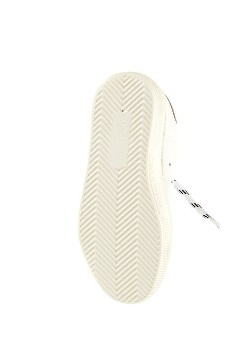 May Haki Beyaz Çocuk Deri Sneaker - Görsel 6