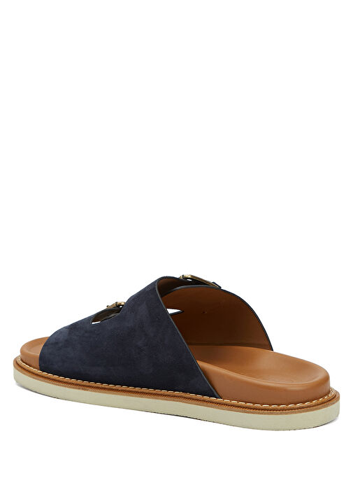 Lacivert Erkek Süet Terlik - Görsel 4