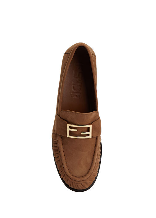 Fendi Fendi Taba Kadın Süet Loafer Beymen'de! Taba - 5. görsel