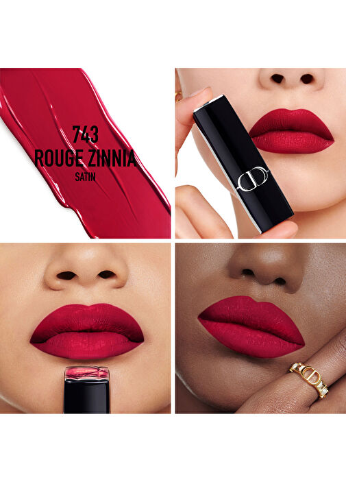 Dior - Rouge Dior Satin 743 - ROUGE ZINNIA
