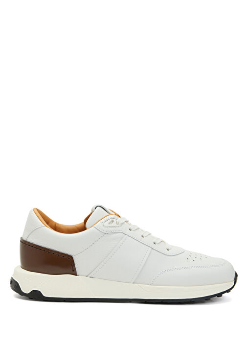 Beyaz Erkek Deri Sneaker - Görsel 2