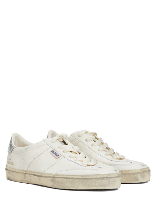 Soul Star Siyah Beyaz Silver Kadın Deri Sneaker - Görsel 3