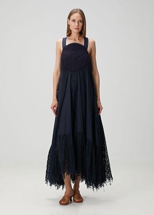 chinese dress ladies Loewe Paula's Ibiza Cream Crochet Knit Halterneck Dress Size XS  Mine &  Yours