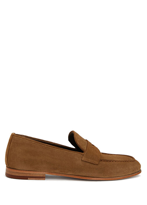 Kamel Kadın Süet Loafer - Görsel 2