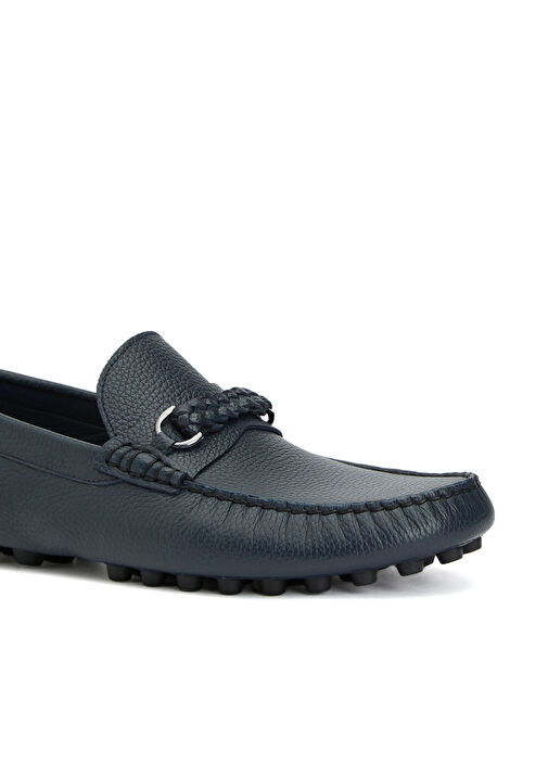 George Hogg Lacivert George Hogg Rahat Günlük Erkek Deri Loafer