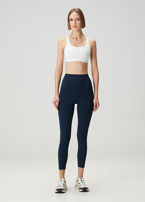 Align High-Rise Crop Lacivert Tayt 23"
