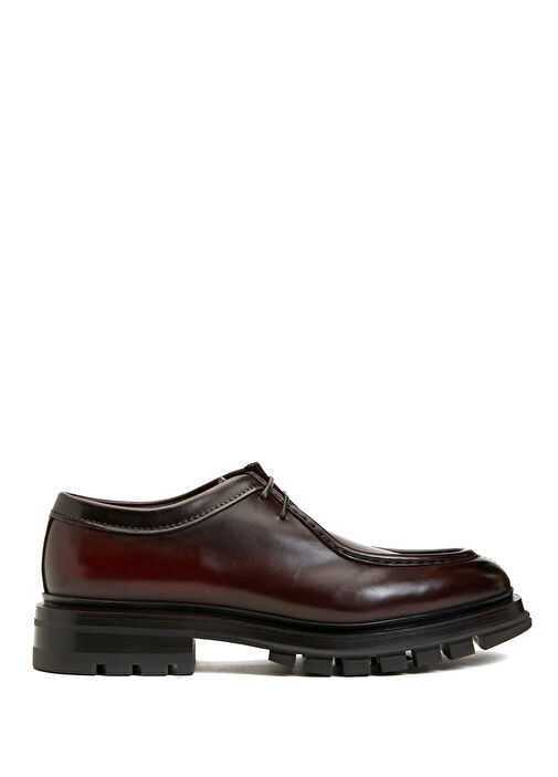 Santoni Burgundy Men's Leather Shoes
