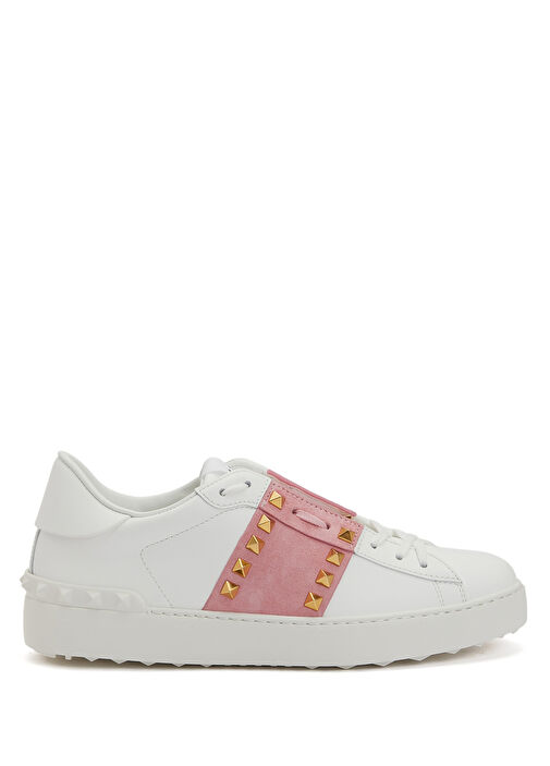 Rockstud Untitled Beyaz Kadın Deri Sneaker - Görsel 2