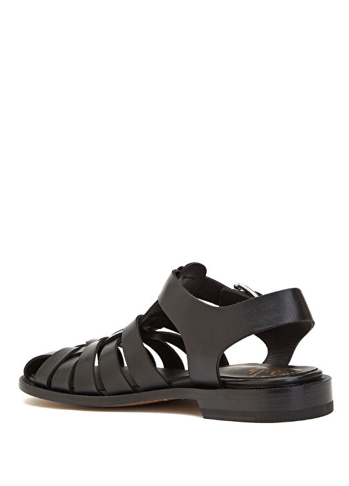 Officine Creative Siyah Officine Creative Deri Kadın Sandalet