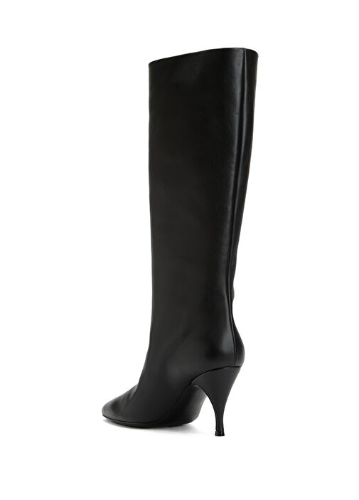 Siyah Kadın Deri Çizme - Görsel 4