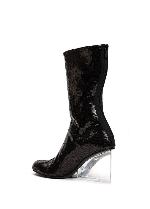 Siyah Gri Payetli Kadın Bot - Görsel 4
