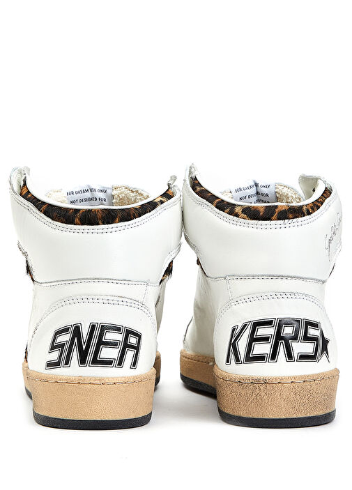 Sky Star Beyaz Kadın Deri Sneaker - Görsel 5