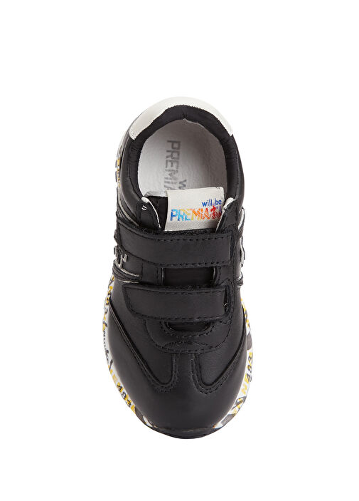 Lucy Siyah Erkek Çocuk Deri Sneaker - Görsel 5