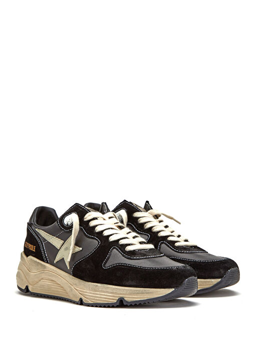Running Sole Siyah Kadın Deri Sneaker - Görsel 3