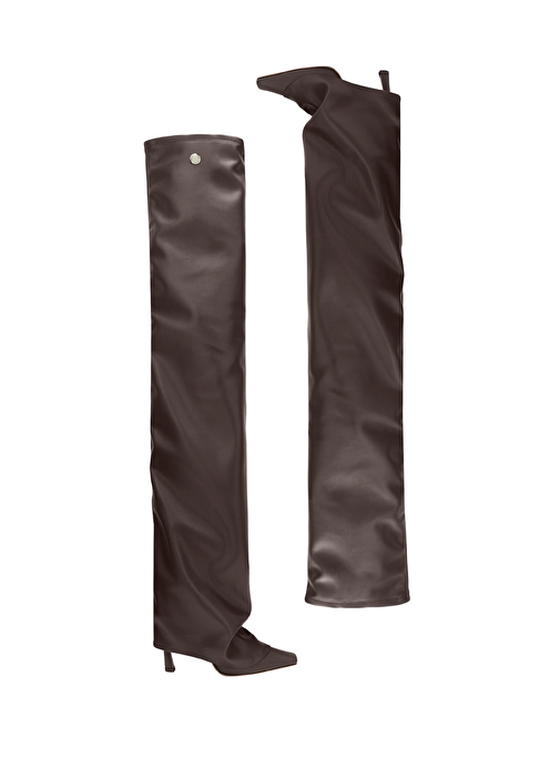 Robin Over The Knee Kahverengi Kadın Çizme - Görsel 5