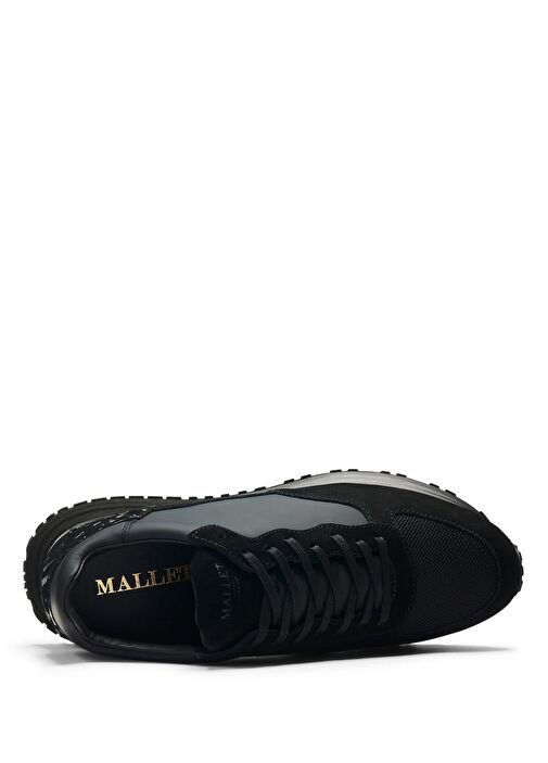 Popham Siyah Erkek Deri Sneaker - Görsel 5