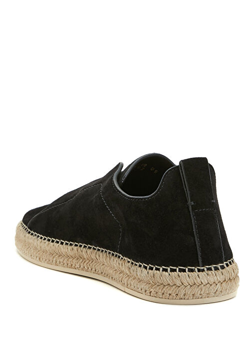 Siyah Erkek Süet Sneaker - Görsel 4