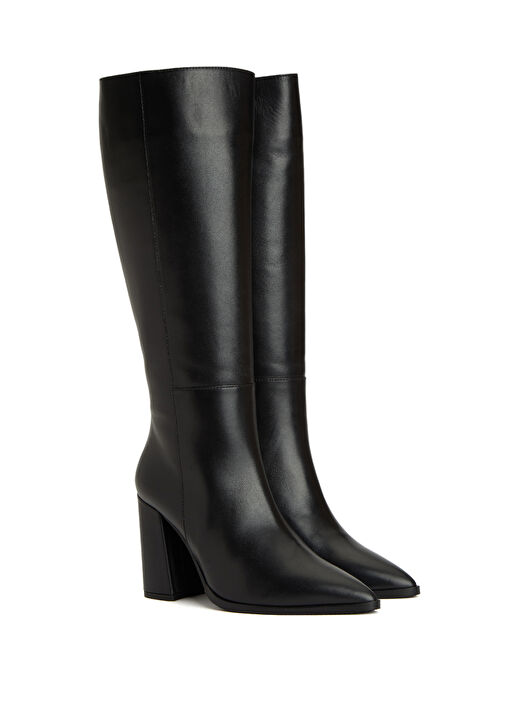 Siyah Kadın Deri Çizme - Görsel 3