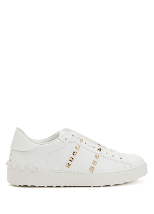 Rockstud Untitled Beyaz Kadın Deri Sneaker - Görsel 2