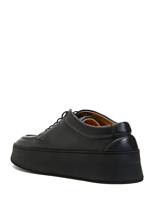 Siyah Erkek Deri Sneaker - Görsel 8