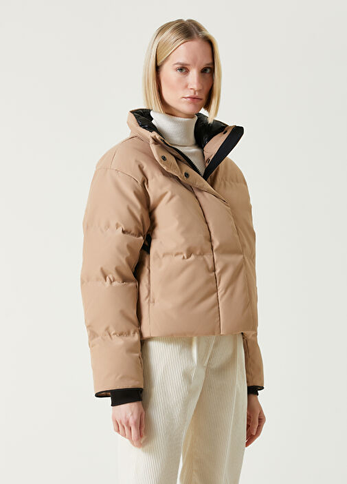 Canada Goose Grandview Beige Crop Coat