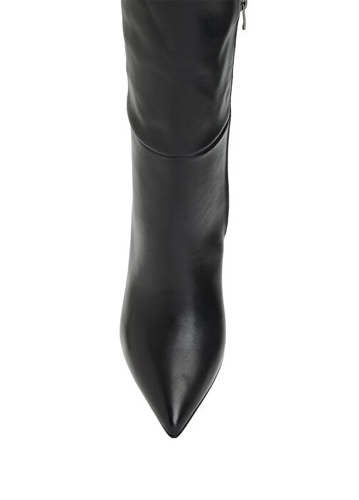 Siyah Kadın Deri Çizme - Görsel 5