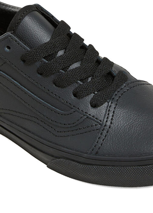 Old Skool Lacivert Çocuk Deri Sneaker - Görsel 5