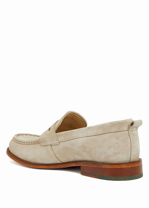 Bej Erkek Süet Loafer - Görsel 4