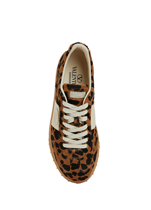 Upvillage Leopar Desenli Kadın Deri Sneaker - Görsel 5