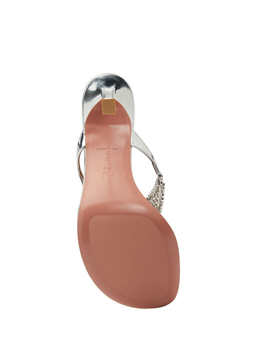 Cameron Silver Deri Topuklu Terlik - Görsel 6