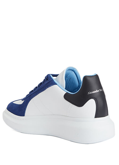 Oversized Lacivert Beyaz Erkek Deri Sneaker - Görsel 4