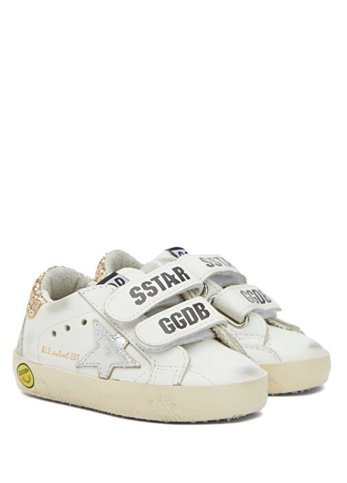 Old School Edt Beyaz Çocuk Deri Sneaker - Görsel 3