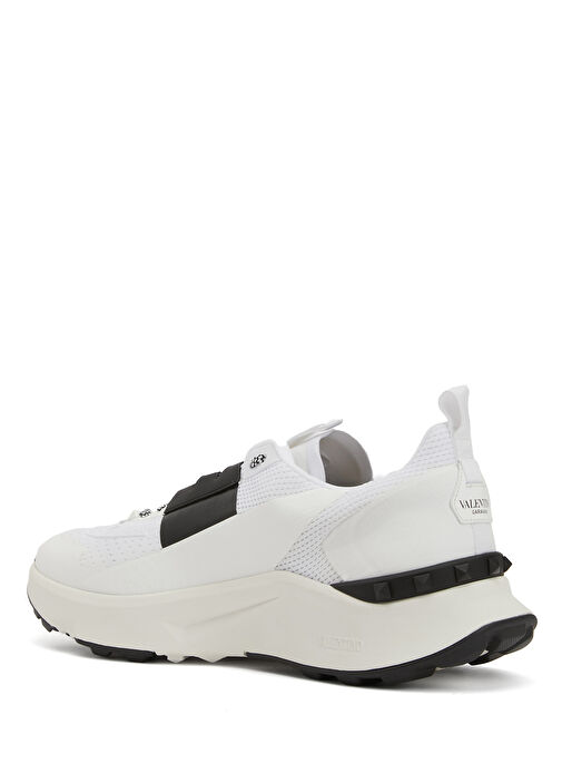 True Act Siyah Beyaz Erkek Deri Sneaker - Görsel 4